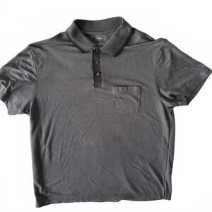 Haggar Men's Grey Soft Polo Shirt